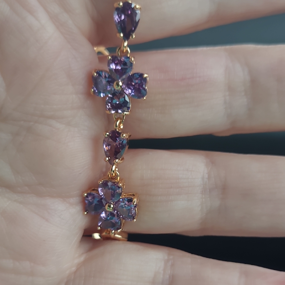 Pretty Bird Purple Floral Bracelet